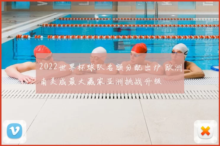 2022世界杯球队名额分配出炉 欧洲南美成最大赢家亚洲挑战升级