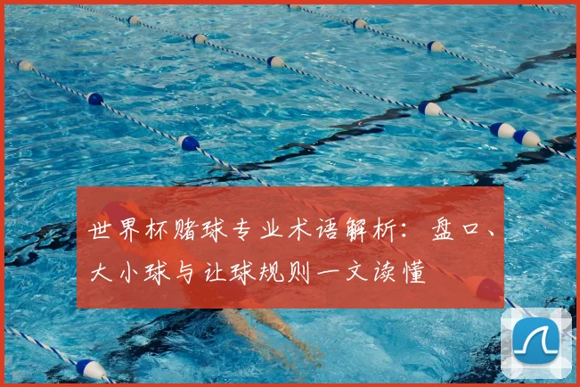 世界杯赌球专业术语解析:盘口、大小球与让球规则一文读懂