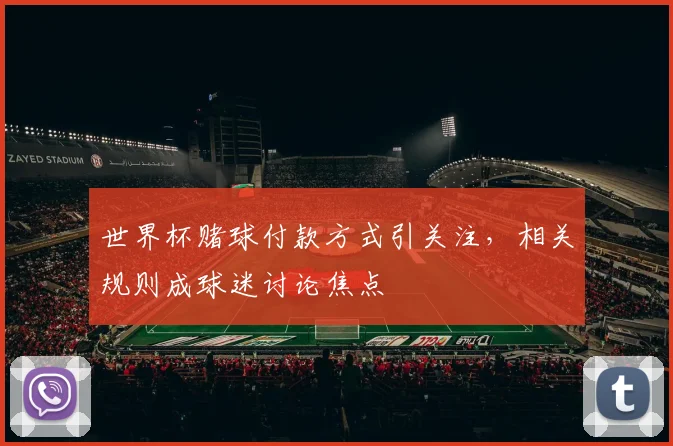 世界杯赌球付款方式引关注,相关规则成球迷讨论焦点